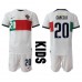 Portugal Joao Cancelo #20 Bortedraktsett Barn VM 2022 Korte ermer (+ Korte bukser)